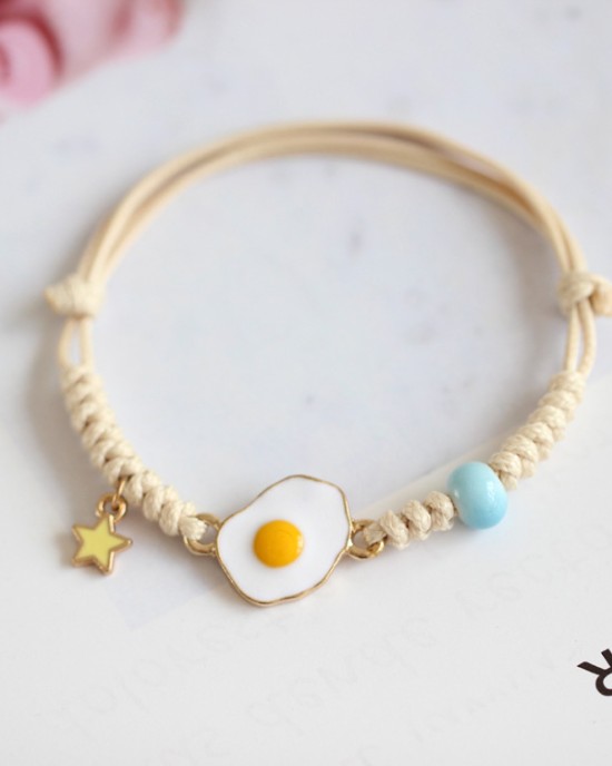 Handwoven Alloy Drop Oil Poached Egg Cute Bracelet 20pcs Wholesale Handwoven Alloy Drop Oil Poached Egg Cute Bracelet 20pcs Wholesale