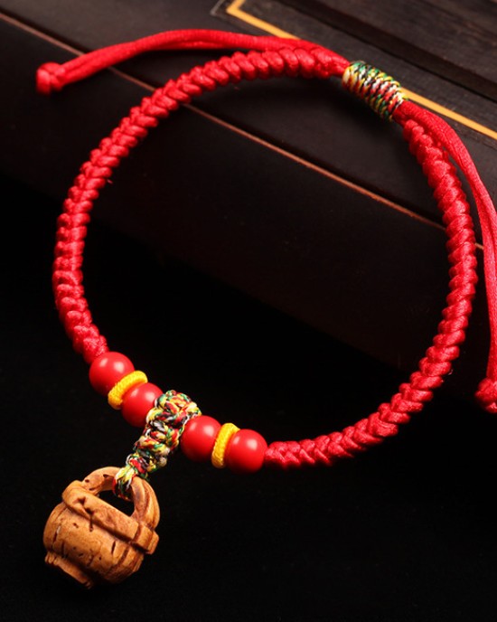 Cinnabar Ball Peach Basket Red String 50pcs Wholesale Cinnabar Ball Peach Basket Red String 50pcs Wholesale