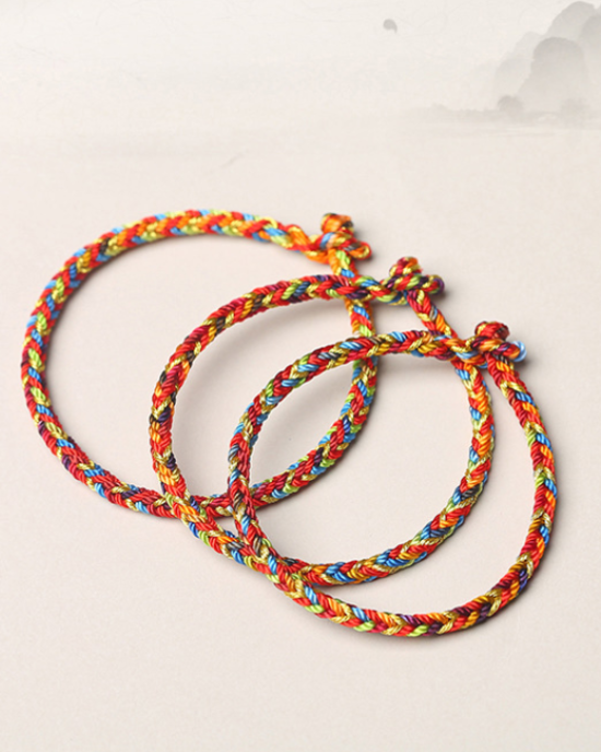 Wholesale Of 100pcs Hand Woven Colorful Ropes Wholesale Of 100pcs Hand Woven Colorful Ropes