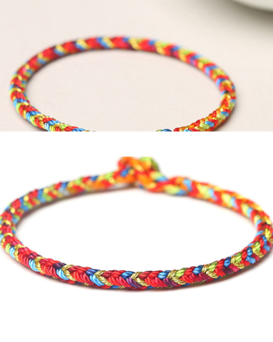 Wholesale Of 100pcs Hand Woven Colorful Ropes Wholesale Of 100pcs Hand Woven Colorful Ropes