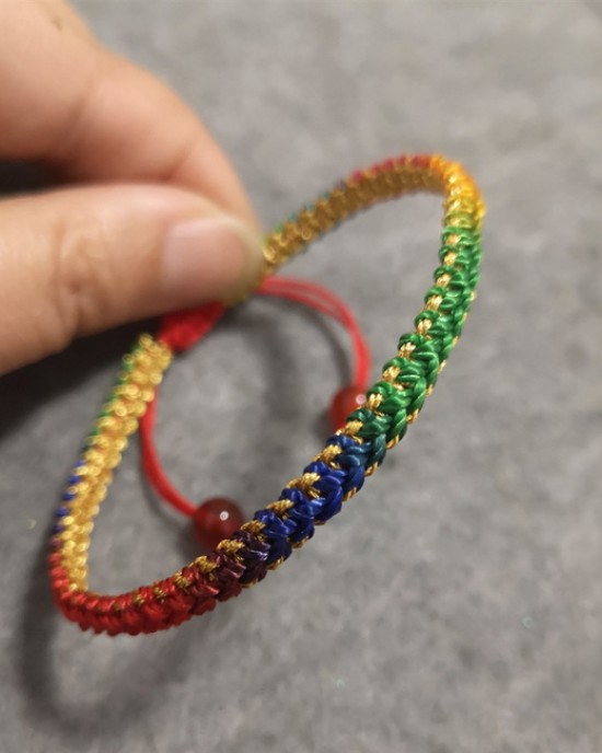 Rainbow Color Braided Bracelet Bracelet Adjustable 50pcs Wholesale Rainbow Color Braided Bracelet Bracelet Adjustable 50pcs Wholesale