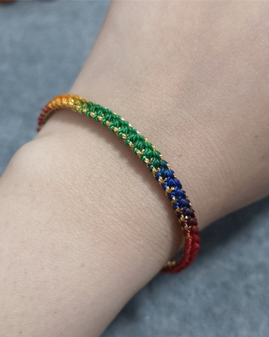 Rainbow Color Braided Bracelet Bracelet Adjustable 50pcs Wholesale Rainbow Color Braided Bracelet Bracelet Adjustable 50pcs Wholesale