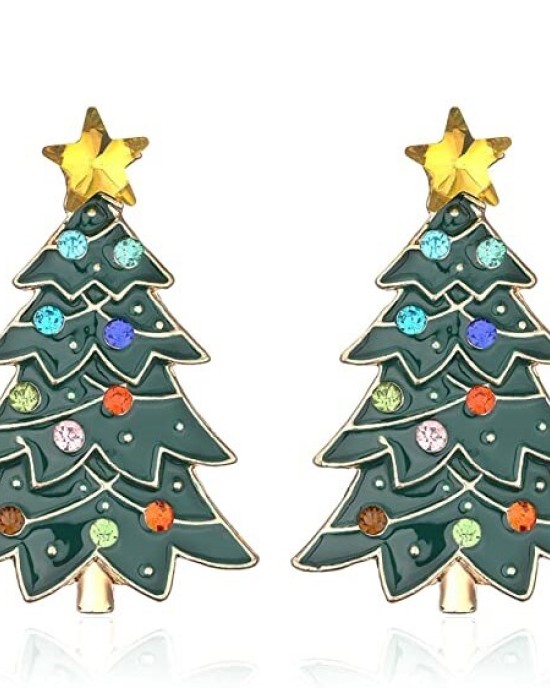 Two pairs Snowman Candy Rhinestone Drop Dangle Earrings Handmade Christmas Gifts Two pairs Snowman Candy Rhinestone Drop Dangle Earrings Handmade Christmas Gifts