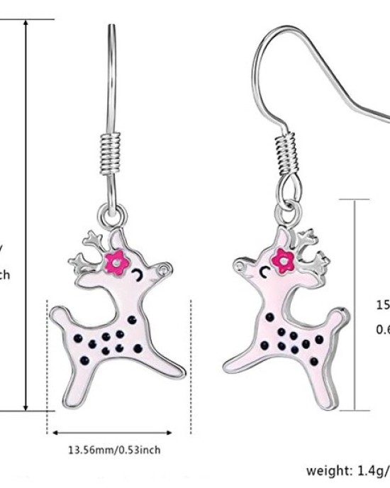 3 pairs Reindeer Dangle Drop Earrings 3 pairs Reindeer Dangle Drop Earrings