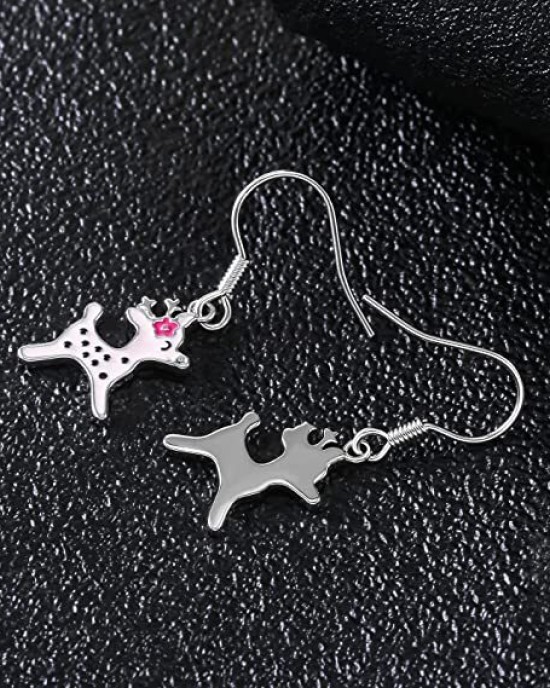 3 pairs Reindeer Dangle Drop Earrings 3 pairs Reindeer Dangle Drop Earrings