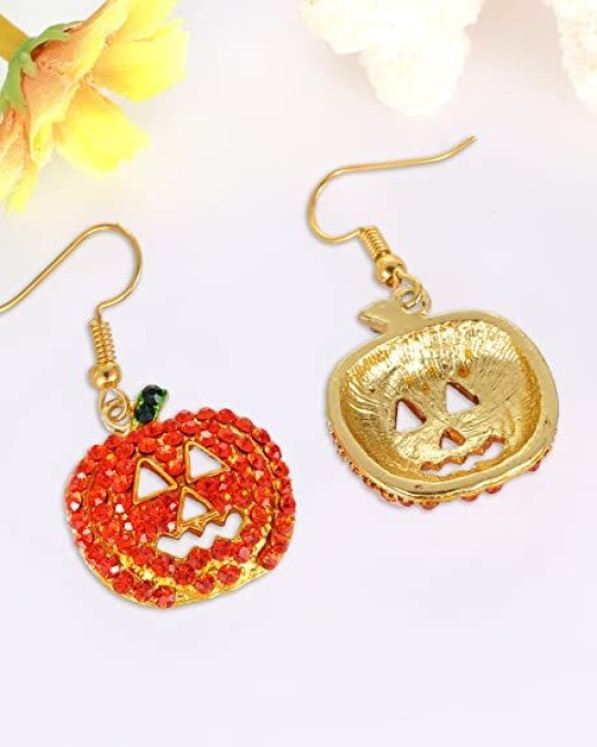 2 pairs Halloween Pumpkin Earrings 2 pairs Halloween Pumpkin Earrings