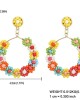3 pairs Beaded Earrings Handmade Bohemian Tassel Dangle Earrings 3 pairs Beaded Earrings Handmade Bohemian Tassel Dangle Earrings