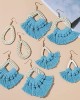 8 Pairs Rattan Earrings Lightweight Bohemian Handmade Statement Tassel Earrings 8 Pairs Rattan Earrings Lightweight Bohemian Handmade Statement Tassel Earrings