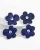 Wholesale with 5 Pairs Colorful Flower Gold Plated Dangle Earrings Wholesale with 5 Pairs Colorful Flower Gold Plated Dangle Earrings