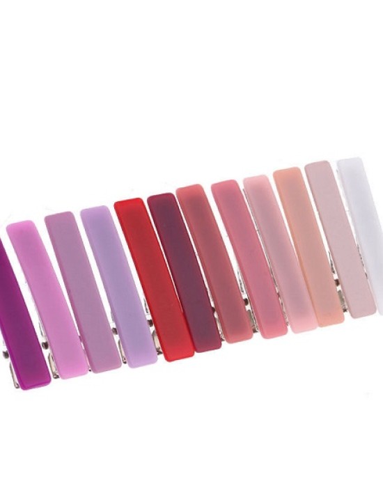 72Pcs Simple Candy Color Hair Clips For Girls 72Pcs Simple Candy Color Hair Clips For Girls
