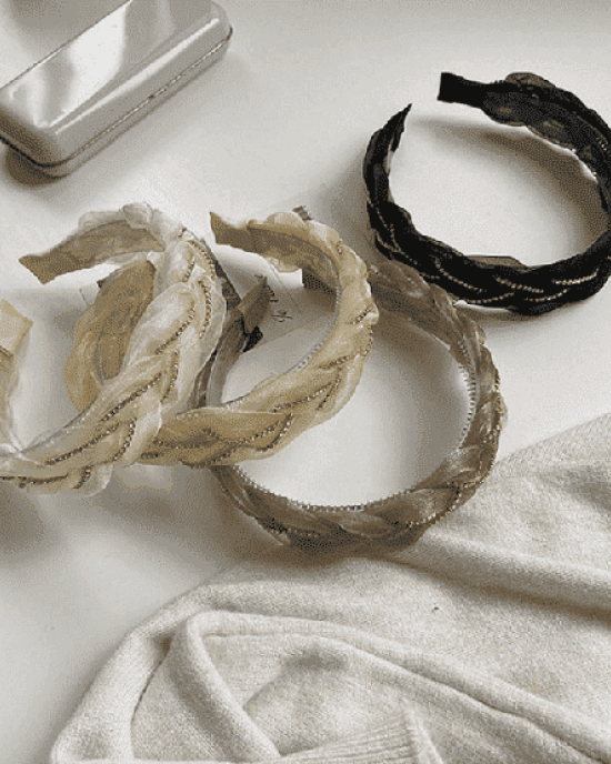60Pcs Fashion Chain Braided Hair Hoop 60Pcs Fashion Chain Braided Hair Hoop