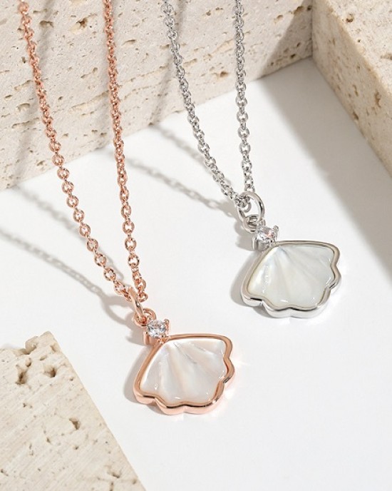 4 PCS Shellfish Shell Silver Necklace 4 PCS Shellfish Shell Silver Necklace