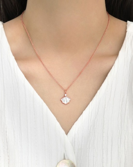 4 PCS Shellfish Shell Silver Necklace 4 PCS Shellfish Shell Silver Necklace