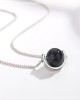 2 pcs Obsidian Saturn Pendant Necklace 2 pcs Obsidian Saturn Pendant Necklace