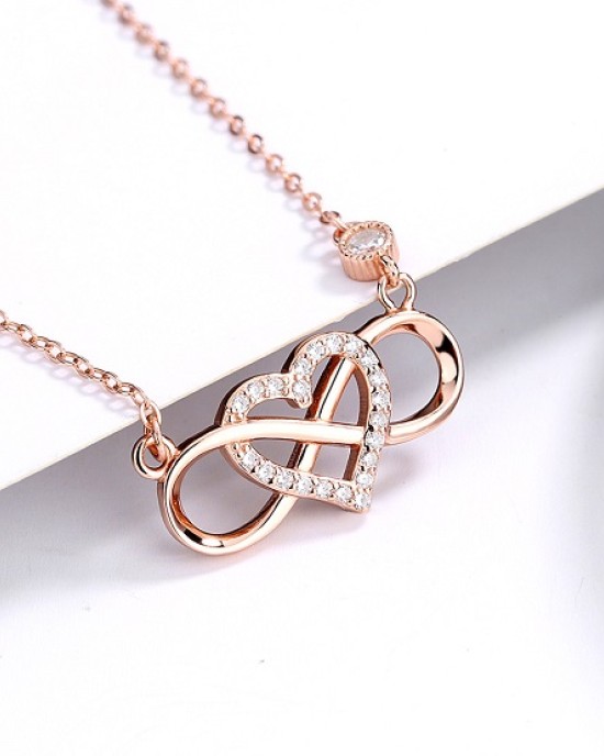 4 PCS 925 Sterling Silver Heart Pendant Neckalces 4 PCS 925 Sterling Silver Heart Pendant Neckalces