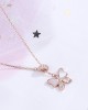 4 PCS Adjustable Chain Butterfly Charm Pendant Necklace 4 PCS Adjustable Chain Butterfly Charm Pendant Necklace