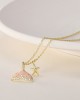 4 PCS Colorful Fish Tail Starfish Necklace 4 PCS Colorful Fish Tail Starfish Necklace