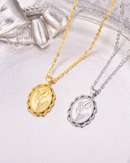 6PCS Rose Flower Pendant Necklace For Women 6PCS Rose Flower Pendant Necklace For Women