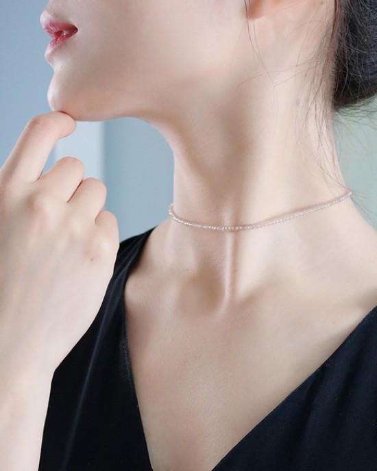 30Pcs Handmade Temperament White Crystal Necklace 30Pcs Handmade Temperament White Crystal Necklace