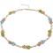 20 Pack Cute Handmade Colorful Faux Pearl Flower Boho Beaded Choker Necklace