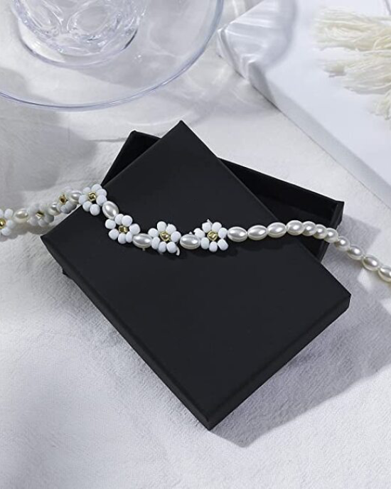 5 Piece Flower Beaded Necklace for Women Girls 5 Piece Flower Beaded Necklace for Women Girls