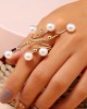 5 Pack Vintage Pearl Finger Rings Statement Imitation Pearls 5 Pack Vintage Pearl Finger Rings Statement Imitation Pearls