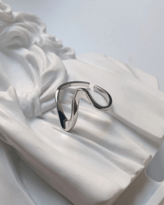 925 Sterling Silver Wave Half Open Knuckle Ring 10 Pack Wholesale 925 Sterling Silver Wave Half Open Knuckle Ring 10 Pack Wholesale