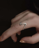 925 Sterling Silver Wave Half Open Knuckle Ring 10 Pack Wholesale 925 Sterling Silver Wave Half Open Knuckle Ring 10 Pack Wholesale