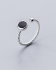 6 pcs Fashion Personality Black Rings Index Finger 925 Sterling Silver Ring 6 pcs Fashion Personality Black Rings Index Finger 925 Sterling Silver Ring