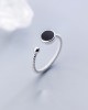 6 pcs Fashion Personality Black Rings Index Finger 925 Sterling Silver Ring 6 pcs Fashion Personality Black Rings Index Finger 925 Sterling Silver Ring