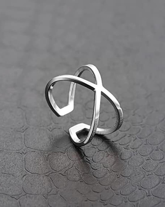 9 Pack Stainless Steel Rings Set for Women Teen Girls 9 Pack Stainless Steel Rings Set for Women Teen Girls