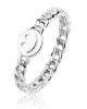 6Pcs Happy Face Stackable Ring with Cute Chain Link Band 6Pcs Happy Face Stackable Ring with Cute Chain Link Band